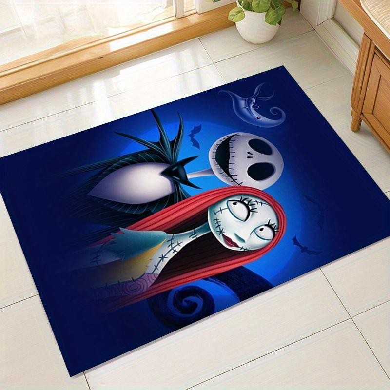 1pc. Halloween Theme Nightmare Before Christmas Jack & Sally Decorative Rug for Home Office Chair Cover Outdoor Giftz041020