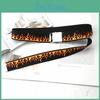 Fashionable Flame Pattern Metal Buckle Decoration Woven Canvas Belt For Men And Women Casual Style