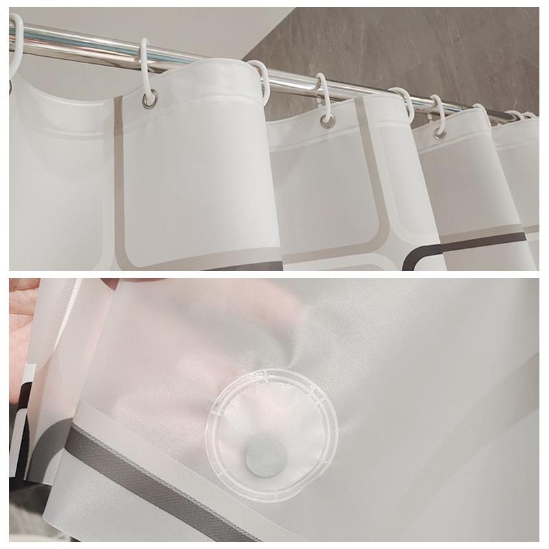 3D печатная геометрическая большая квадратная занавеска для душа PEVA, утолщенная водонепроницаемая устойчивая к плесени перегородка для ванной комнаты, универсальная занавеска