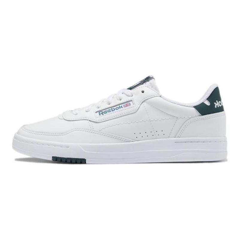Reebok Кроссовки Court Peak Кожаные Удобные Низкие Скейтбордические Унисекс Белые GW7558