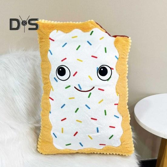 Плюшевая кукла с шоколадной крошкой из печенья, мягкая игрушка в виде животного, симпатичный дизайн сэндвича, печенья, плюшевый мишка, удобная подушка в подарок