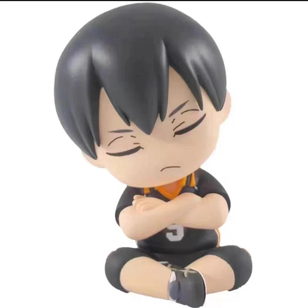 Genuine Gacha Haikyuu Shoulder To Shoulder Sitting Figure Shoyo Hinata Tobio Kageyama Action Figure Toys