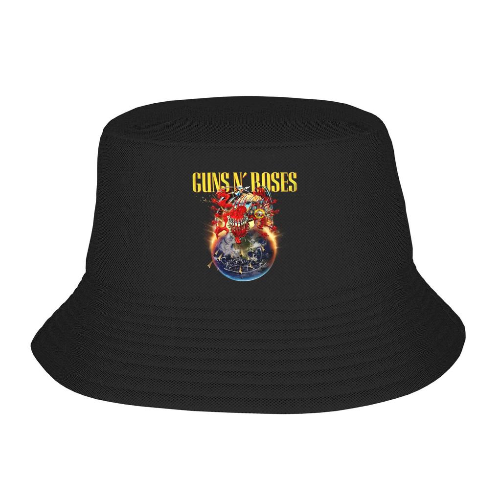 Панама Мужская Женская Легкая Для Улицы Guns N Roses Рыбалка Рыбацкая Шляпа Жаркое Лето Пляжный Отпуск Отдых Головной Убор Шляпа-Бочка