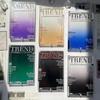 Trend American Magazine Style Прозрачная акриловая рамка для карт Kpop 3-дюймовый держатель для фотокарточек Дисплей для карточек Подвеска для переноски на рюкзаке