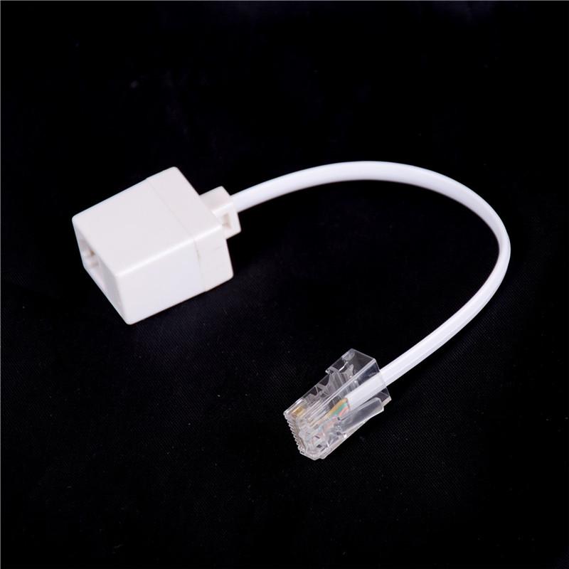 Rj11 6P4C "мама" к Ethernet Rj45 8P8C "папа" адаптер-переходник F/M кабель-телефон
