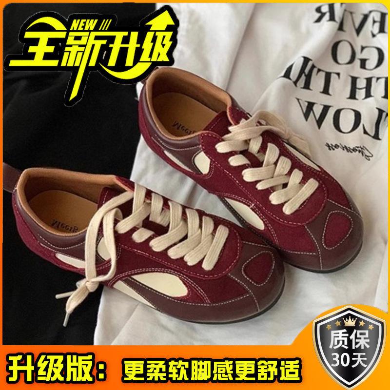 Милая обувь женская осенняя новая нишевый дизайн плоская подошва повседневная спортивная женская