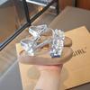 Girls' Sandals2026Summer New Children's Ballet-Style Princess Shoes with Bow and Lace for Baby Girls, Soft Sole Shoes