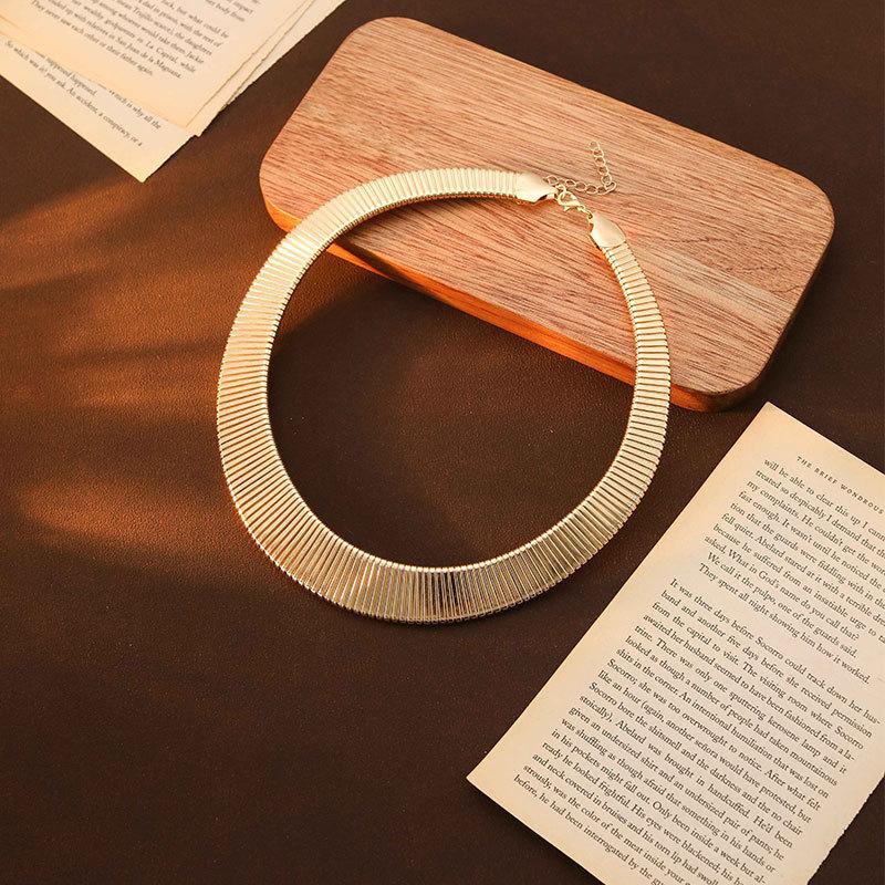 European and American Snake Bone Cold Wind Necklace Men's and Women's Trendy Cool Collar Versatile Collarbone Chain Necklace