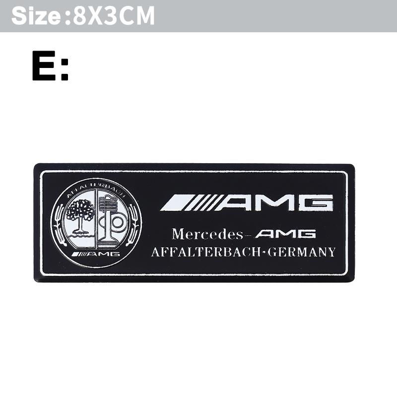 DAR4 1Pc Aluminum Alloy Car Styling Badge Sticker For Mercedes Benz AMG Carlsson W108 W124 W126 W140 W168 W169 W176 W177 W203