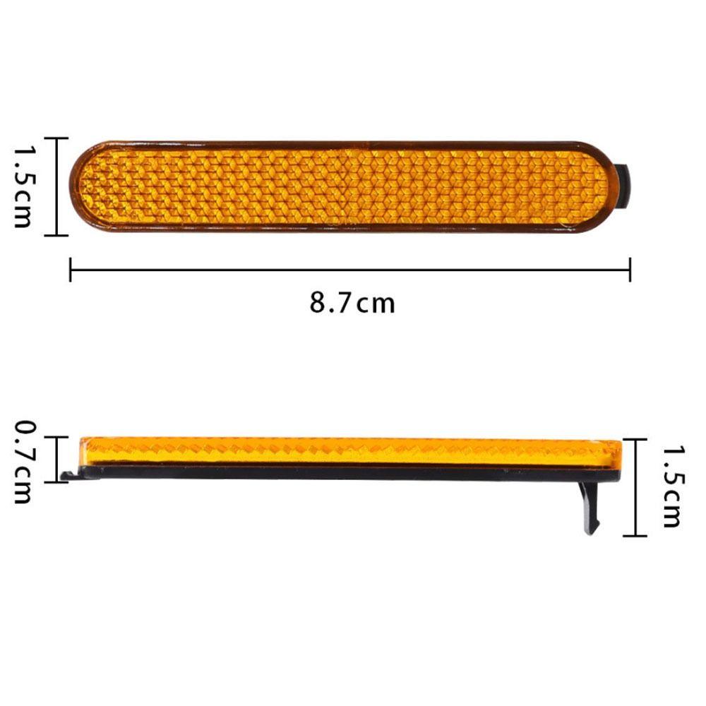 2 пары желтых светоотражающих полос для электросамоката, для использования с Xiaomi Mi 3 Pro 2