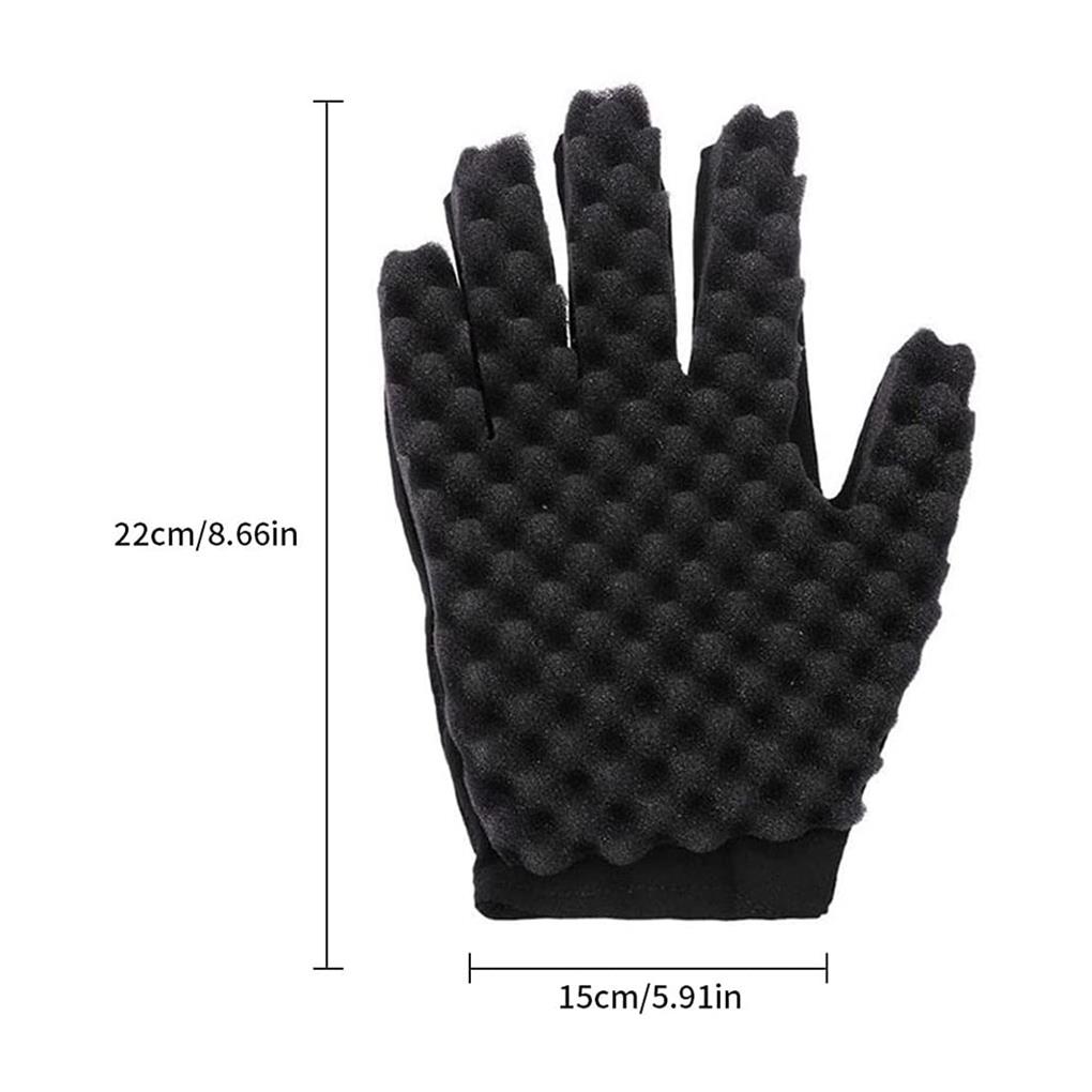 Curly Hair Barber Gloves Sponge Braiders Dreads Dorm Hairstyling Hairdressing Twisting Tool for Artists Beginner