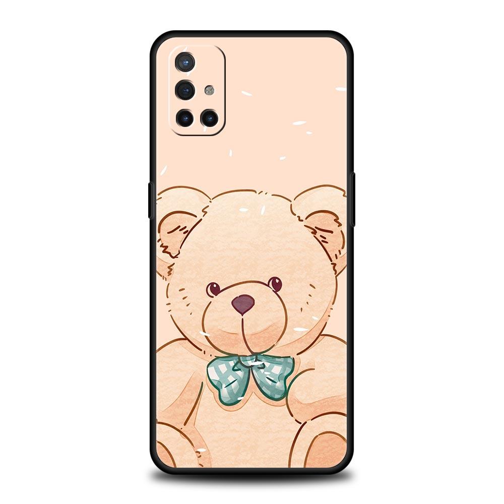 Чехол для телефона для OnePlus 12 11 10 9 Pro 9T 12R 10R 9R 9RT 10T 8T 8 7 6T 7T Nord 2T CE 2 5G N200 N10 N100 Мягкий чехол Милый МЕДВЕДЬ