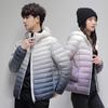 Куртка-пуховик Gradient, мужская, легкая, белая, на утином пуху, зимняя, новая, с капюшоном, модная, брендовая, для пар, повседневная, универсальная