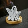 Incense Tube Holder Ghost Holder, Halloween Cute Ghosts Scents Burner, Resin Party Decor Waterfall Burner Backflow Decorative Home Desktop Whimsical