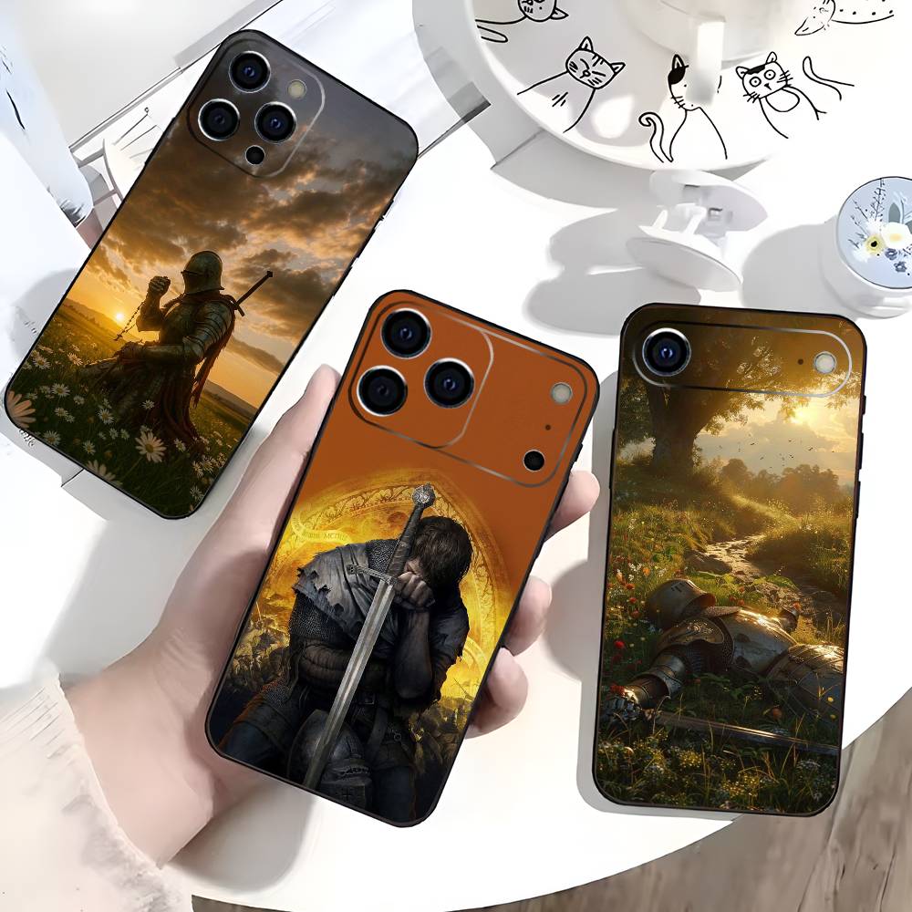 K-Kingdom C-Come D-Deliverance Phone Case For iPhone 17,16,15,14,13,12,11 Plus,Pro Max,XS,Soft Silicone Black Cover