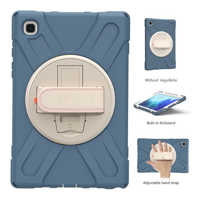 Силиконовый защитный чехол для Samsung Galaxy Tab A T290 A7 10,4 T500 T505, чехол-держатель, ремешок на руку, вращение на 360 градусов, чехол для планшета