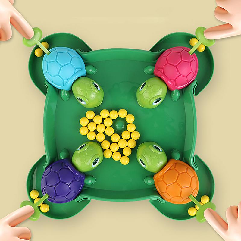 1 Set Children Gifts Hungry Turtle Board Games Turtle Snatching Bean Ball Table Game Kids Educational Toys Family Party Games