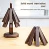 Wooden Trivets for Hot Dishes 3/4Pcs Tree Shape Coasters Set with Stand Wooden