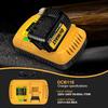 DCB118 для Dewalt Быстрая зарядка, Совместим с аккумуляторами DEWALT 20V MAX и 60V MAX