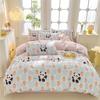 New Style High-quality Printng Cotton Washed Spring Summer Bed Sheet 4pcs Set Universal for All Season Queen Size Bed Breathable