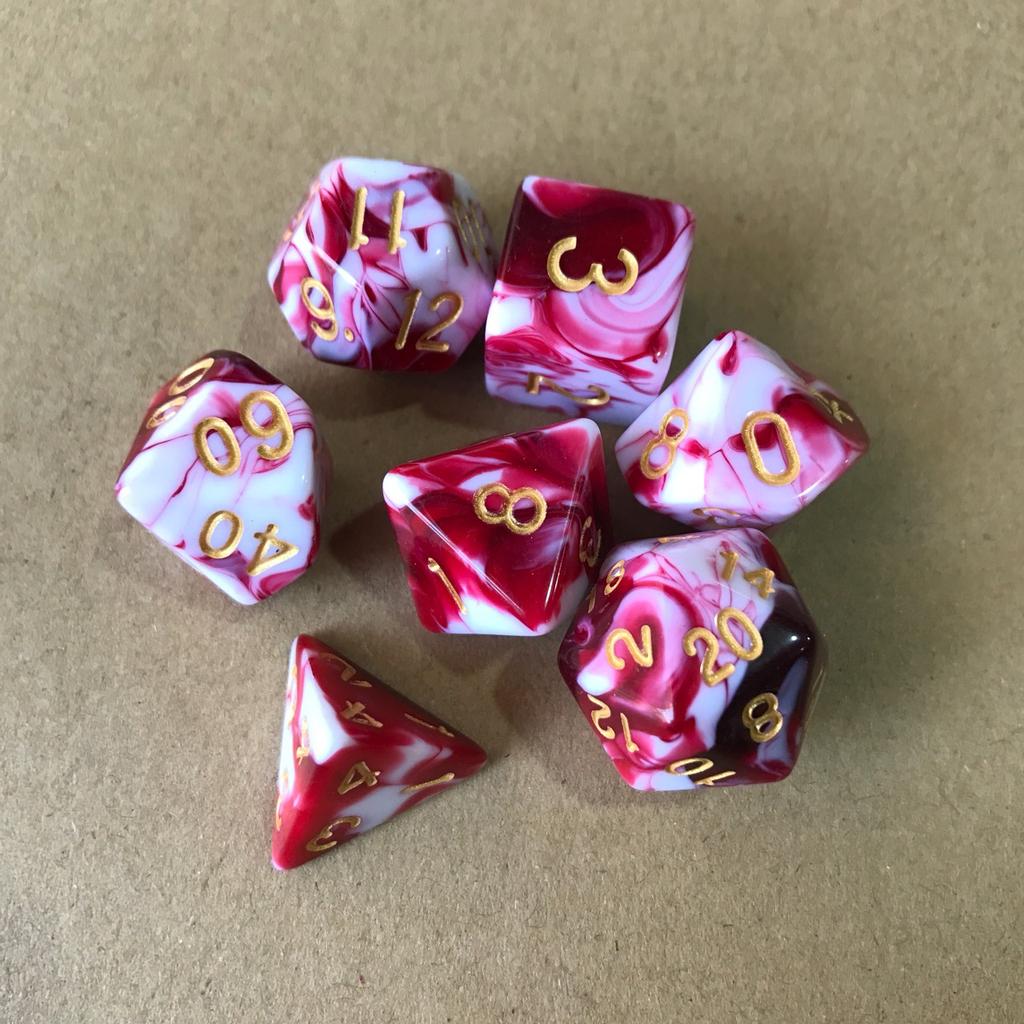 7 шт./лот, многогранные игральные кости из смолы D&D D4 D6 D8 D10 D% D12 D20, многогранные игральные кости TRPG, настольные игры