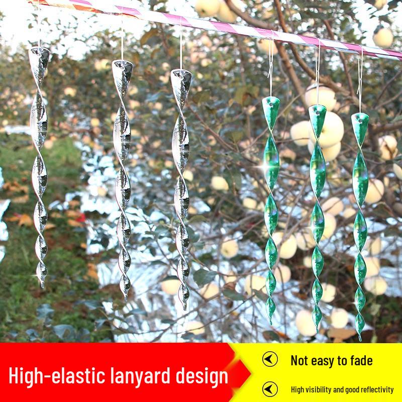 Эксклюзивный новый отпугиватель птиц: Светоотражающая спиральная лента, работающая от ветра, и лазерный отпугиватель