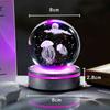 Kertari K9 crystal ball jellyfish 3D model birthday present male woman Popular [Genuine] Interior animal figures figurine fashionable Healing goods
