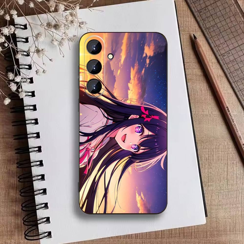 Oshi No Ko A-Аниме Милый Чехол Для Телефона Для Samsung Galaxy A73,21,22,32,71,53,52,51,80,5G Мягкий Черный Чехол