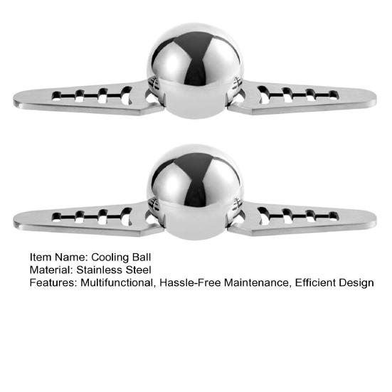 Espresso Cooling Ball with Holder Stainless Steel Iced Coffee Chiller Dilution-Free Cooling Tool for Cocktails Whiskey