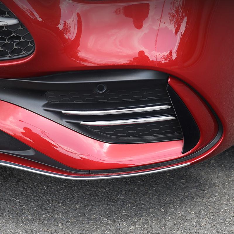 Front Rear Fog Light Lamp Cover Eyebrow Eyelid Garnish Trim For Mercedes Benz C Class W206 C200 C260 C300 AMG