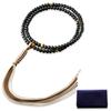Kyoto Buddhist Altar Hayashi Prayer Beads Rinzai Sect Ebony Tiger Eye Official Official Bag Kyoto Prayer Beads (for Men) [Bead Set] SM-079