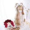 Lolita Long Curly Hair 60cn Heat Resistant Bangs Cute Party Synthetic Cosplay Wig
