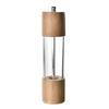 Manual Pepper Grinder Multifunctional Efficient Grinding Oak Patchwork Acrylic Pepper Mills Shakers L