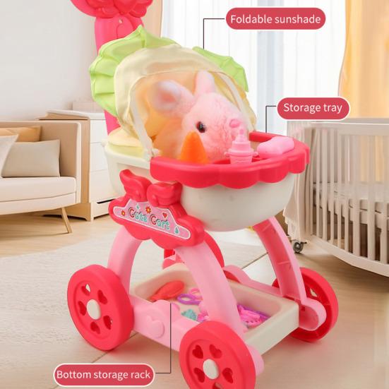 Игровой домик для щенков и домашних животных, игрушки для детей, девочек, интерактивная мягкая игрушка для собак, переносная коляска для щенков, игровой набор для ролевых игр