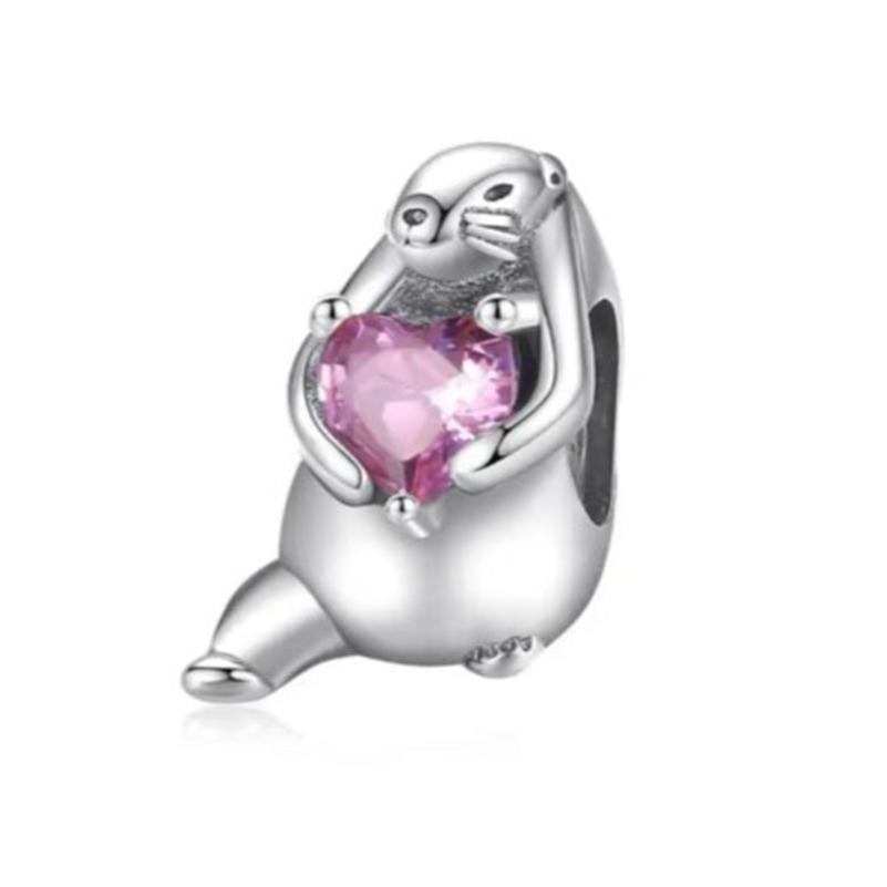 Новая Медная Милая Серия Домашних Животных Счастливый Кот Улитка Пингвин Обезьяна Шармы Подходят Для Оригинальной Ручной Цепочки DIY Изысканные Ювелирные Изделия Аксе