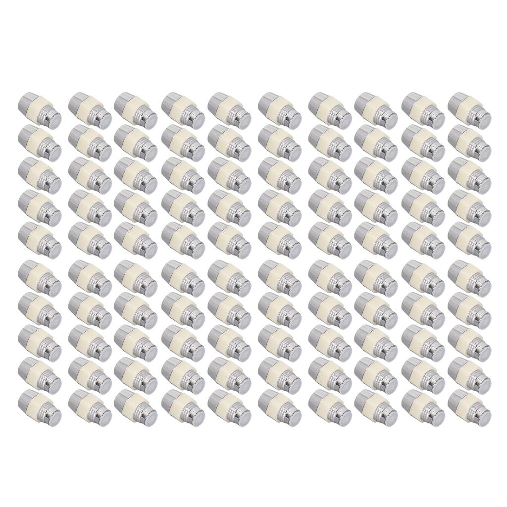 100 Наборов Держатель для светодиода 5 мм Пластиковый Светодиодный Панельный Монтажный Зажим Набор Аксессуаров Комплект Серебристый