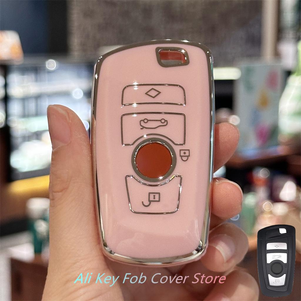 Key Fob Cover Case, Car Keychains, TPU Shell Cover Compatible for BMW 1 3 4 5 6 7 Series X3 X4 M5 M6 GT3 GT5