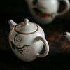 200ml Traditional Ru Kiln Ceramic Teapots Handmade Flower and Bird Pattern Tea Pot Household Travel Kettle Chinese Tea Set