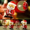 Festive Wind-Up Figurines Jumping & Walking Clockwork Playthings Party Favors Santa Claus Snowman Home Decor Ornament Party Gift