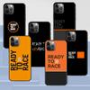 Ready To Race Case for iPhone 14 13 11 12 Pro Max XR 7 8 + X 6 6S Plus XS SE 2020 Coque Black Soft Phone Cover Silicone Funda
