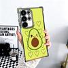 Cartoon Cute Avocado Plating Phone Case For Samsung Galaxy S24 S25 FE S26 Edge S23 Ultra S22 S21 Plus S20 Anti-Fall Airabag Cove