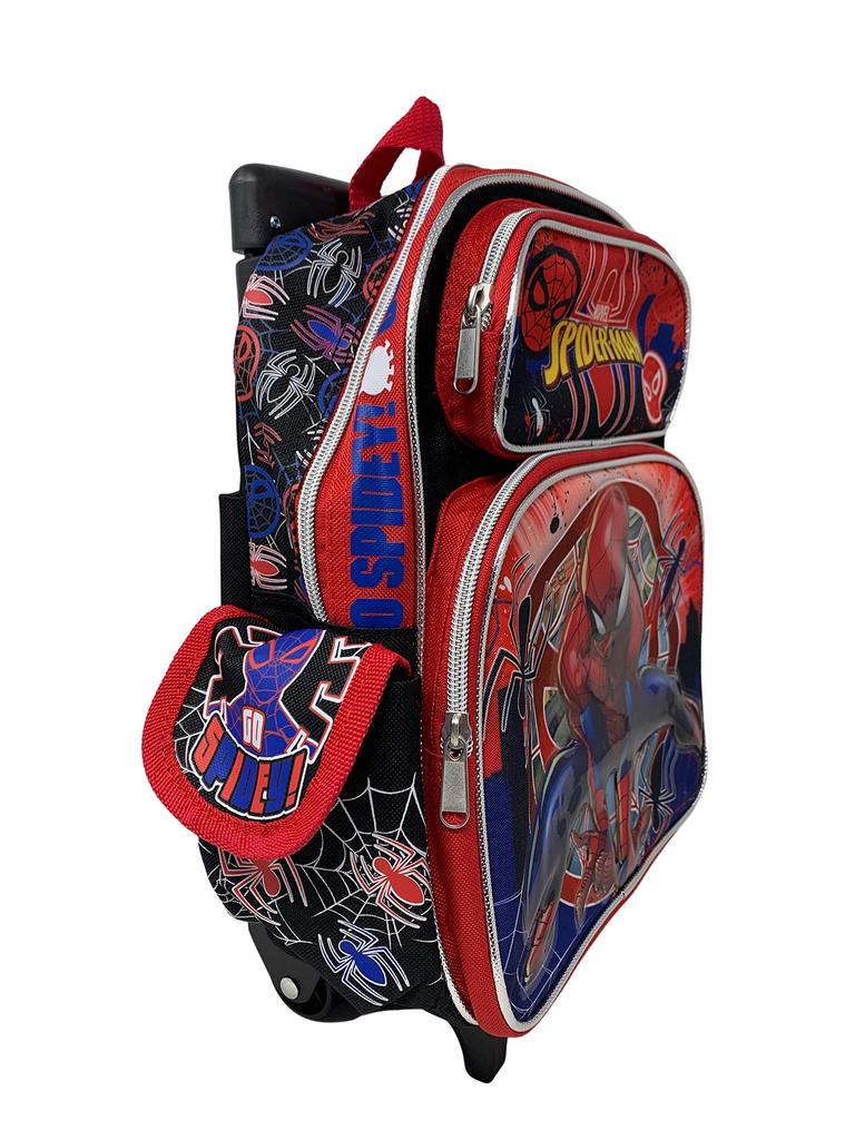 Рюкзак на колесиках Marvel для малышей и мальчиков Heroes Spider-Man 12" -