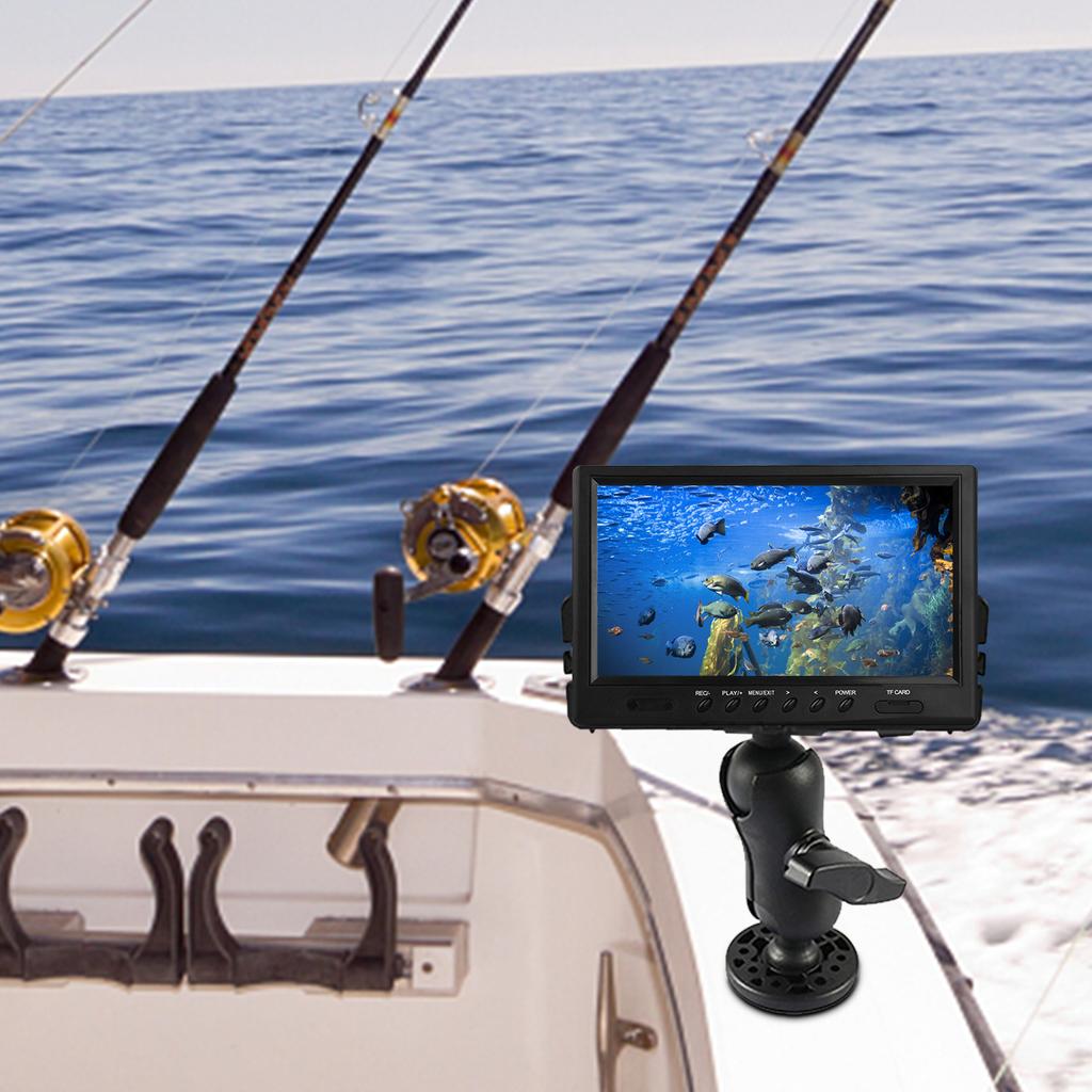 Основание для крепления эхолота, вращающееся на 360 градусов регулируемое крепление для стойки эхолота для лодки, каноэ