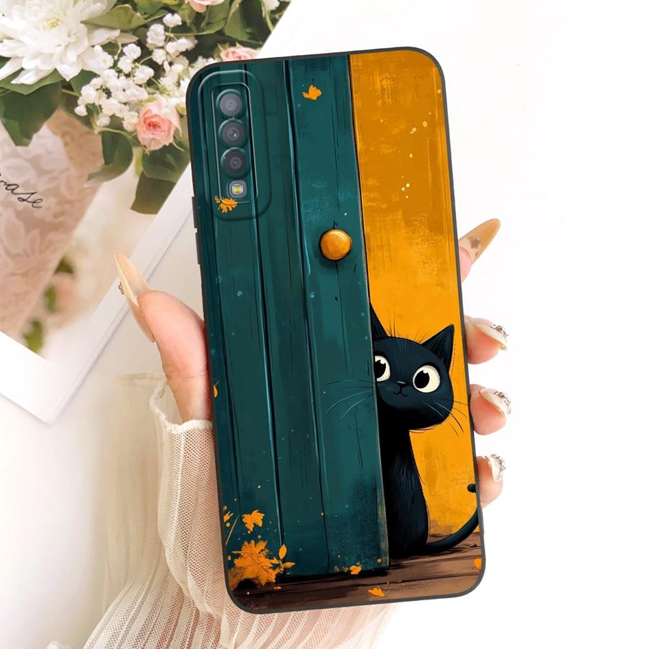 For Samsung Galaxy A7 2018 Case A750 SM-A750F Cover Lovely Cartoon Cat Soft Silicone Protection Shell For Samsung A7 2018 Bumper