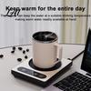 Electric Coffee Milk Warmer Mug Warmer 9 Temp Settings & 12H Timer Constant Heating Cup Office Desk Accessory Heater Touch Control Smart for Coffee,