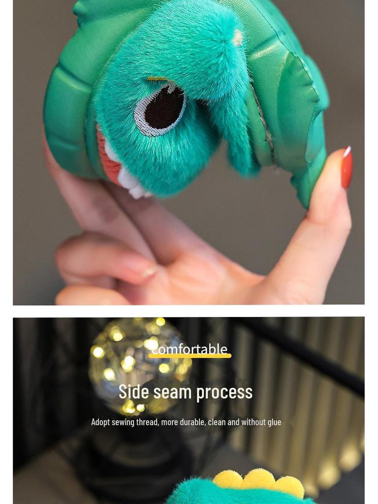 Children's Cotton Slippers for Autumn/Winter 2023: Warm, Covered-Heel Indoor Shoes for Boys and Girls, Infant Sizes Available.