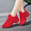 Women’s Casual White Walking Shoes Summer Girl Red Air-cushioned Shoes Black Lightweight Jogging Shoes Plus Size