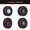 4PCS 1.9in Crawler RC Rubber Tires with Metal Rim for 1/10 RC Rock Crawler Traxxas Trx-4 Trx-6