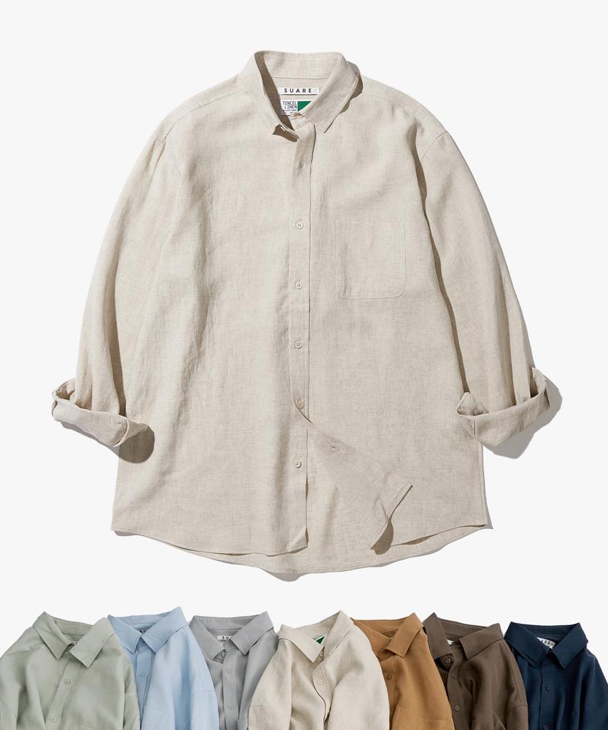 SUARE Essential Tencel Linen Shirt - 9 Colors (Type B)