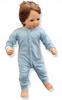 Rompers 62 Full Zipper Romper Footless Romper Blue Pajamas